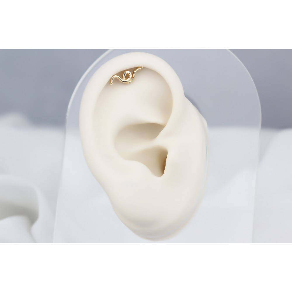 Glorria Altın Yılan Helix Piercing