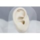 Glorria Altın Elmas Helix Piercing