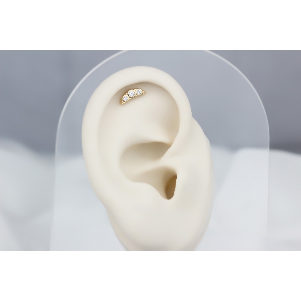 Glorria Altın Melek Kanadı Helix Piercing