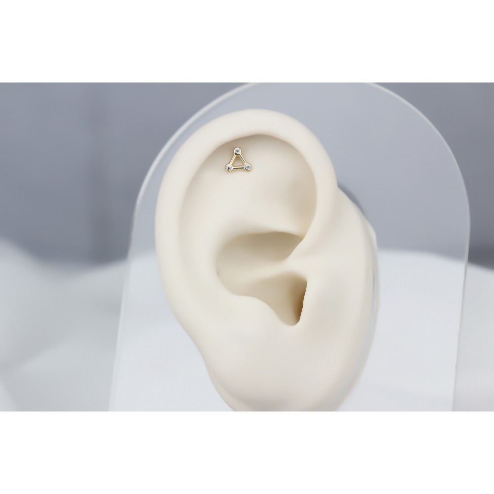 Glorria Altın Üçgen Helix Piercing