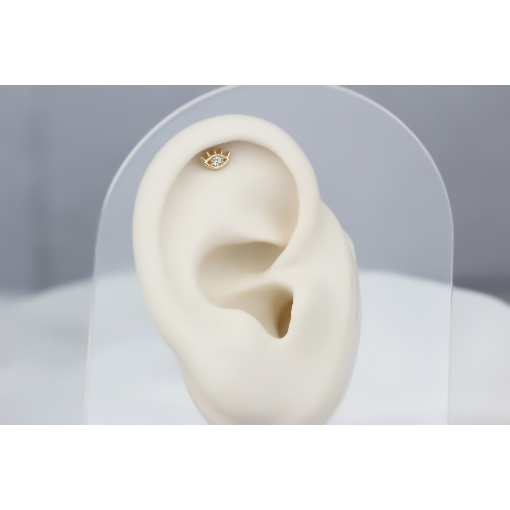 Glorria Altın Göz Helix Piercing