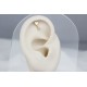 Glorria Altın Sallantı Kalp Helix Piercing