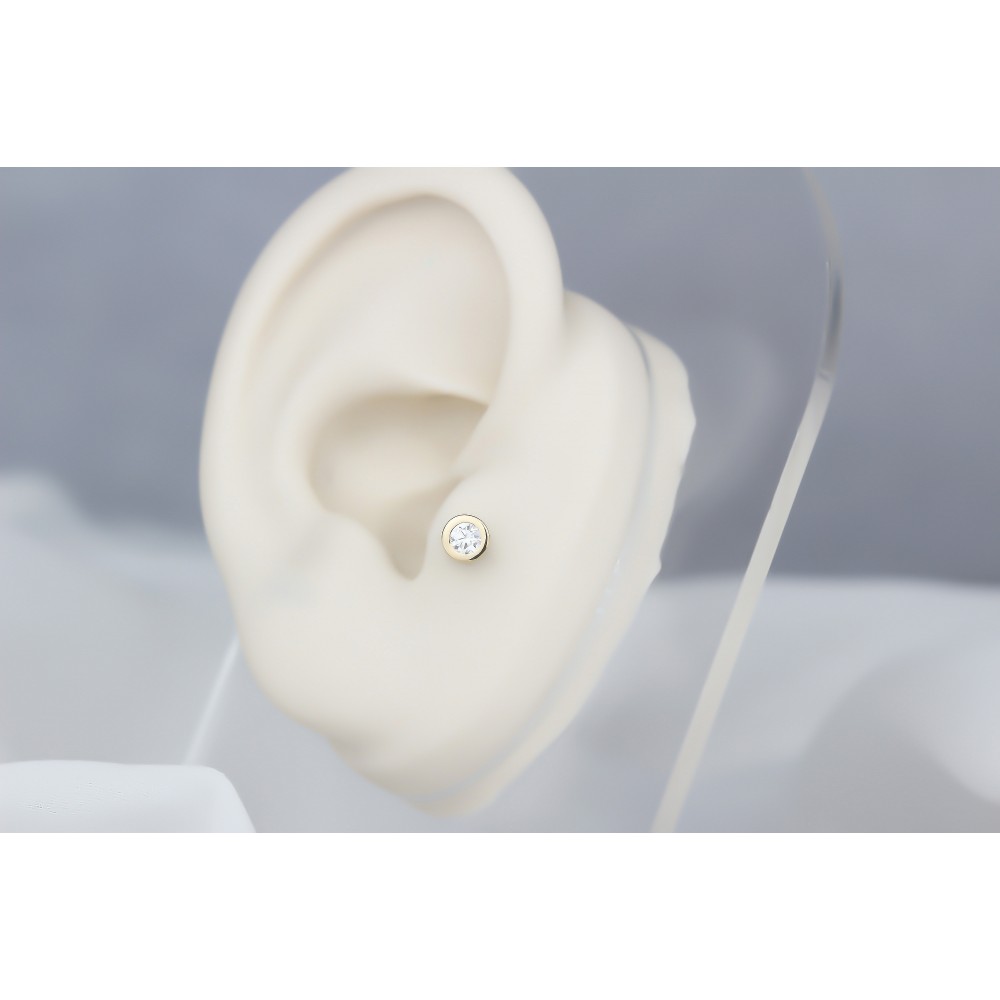 Glorria Altın Tektaş Tragus Piercing