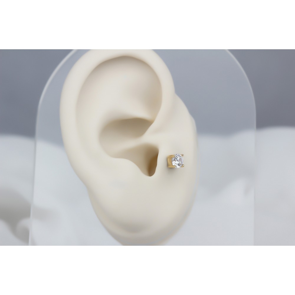 Glorria Altın Tektaş Tragus Piercing